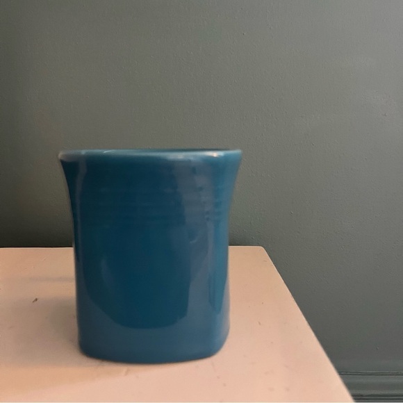 Fiesta Square Mugs (2), Made in USA, Vintage. Peacock Blue - Picture 3 of 15